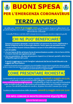 Comunicaz3 buoni spesa