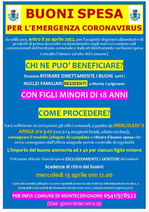 Comunicaz 8 buoni spesa