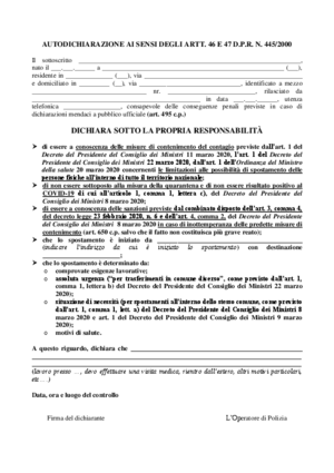 NUOVO MODELLO AUTODICHIARAZIONE 23.03.2020  1 